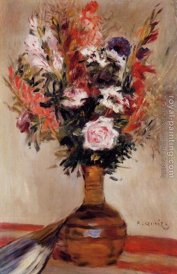 Pierre Auguste Renoir : Roses in a Vase